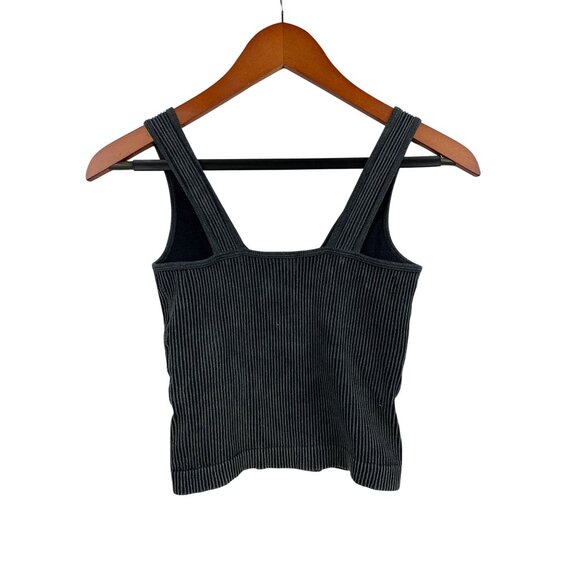 AS Revival Ribbed Tank Top OS Gray Womens Sleeveless - Picture 2 of 6
